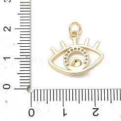 Pendentifs avec zircon cubiques à micro-pavés en laiton&nbsp;KK-H255-02A-G03