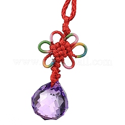 Boules rondes en verre à suspendre&nbsp;LS-HJEW-Z006-01B