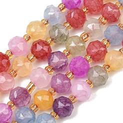 Colliers de perles en verre imitation jade teintées&nbsp;GL-Z001-02A-06