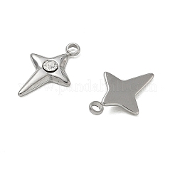 Ciondoli in strass in acciaio inossidabile 304&nbsp;RB-CBA5879-01P