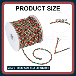 Cordón de poliéster trenzado redondo de una capa&nbsp;OCOR-WH0105-089B