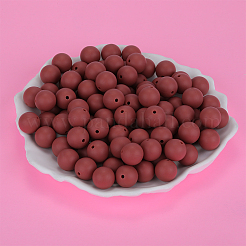 Perles focales rondes en silicone&nbsp;SI-JX0046A-79