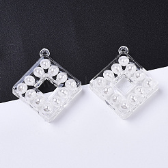 Pendentifs en acrylique transparent &nbsp;TACR-R146-009