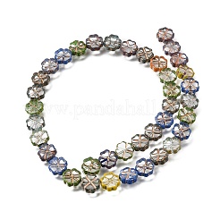 Picasso-Backfarbe und mit Goldmetall umwickelte Glasperlenstränge&nbsp;GL-CBA98F0-01