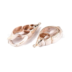 Colgantes de concha natural electrochapada&nbsp;SSHEL-N042-19