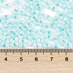Undurchsichtige Farben Glanz Glas Saatperlen&nbsp;X1-SEED-K010-04E