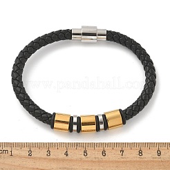 Braccialetti con cordoncino di cuoio intrecciato in microfibra&nbsp;BJEW-Q010-02A