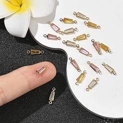 Trapezförmige Verbindungsstücke aus Messing mit Zirkonia-Pavé&nbsp;XGRQ2O349-444G
