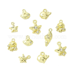 18 stücke 6 stile legierung strass anhänger&nbsp;FIND-CJ0004-03