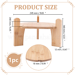 Support surélevé en bambou pour vase&nbsp;ODIS-WH0108-092
