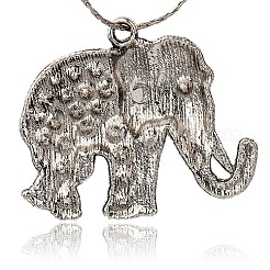 Strass lega di stile tibetano grandi ciondoli&nbsp;ALRI-L048-28AS