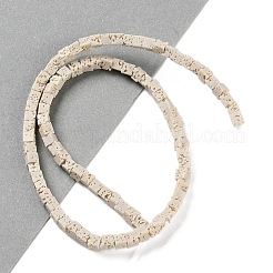 Fili di perline sintetiche tinte in pietra lavica&nbsp;G-H311-02A-11