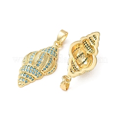 Colgante micropavé cubic zirconia de latón&nbsp;CU-CBADD64-02G