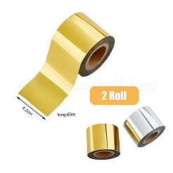 2 Rolle Alumite-Wärmeübertragungsfolie in 2 Farben&nbsp;DIY-FH0006-41