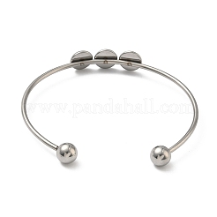 Offene Armreifrohlinge aus Edelstahl 304&nbsp;STAS-K320-01A-P