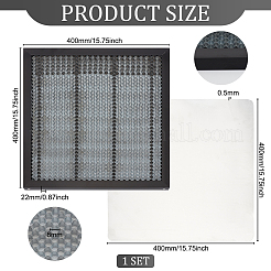 Wabenlaserbett aus Eisen&nbsp;DIY-WH0430-181