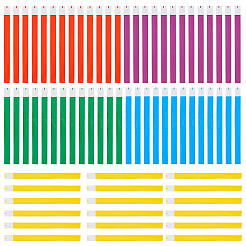 250 pulsera desechable de papel de 5 colores&nbsp;BJEW-GF0001-41
