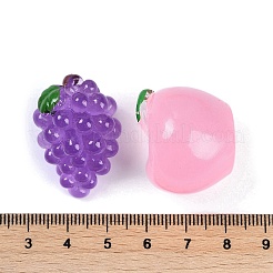 Cabochons décodés en résine opaque&nbsp;RESI-M050-06A