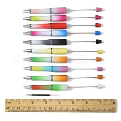 10 stylo à bille en plastique ABS et fer&nbsp;AJEW-FS0001-41F