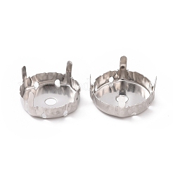 Montures de griffes en strass en acier inoxydable anti-ternissement&nbsp;STAS-L229-04B