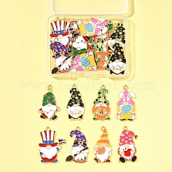 Colgantes de esmalte de aleación 24pcs 8 estilos&nbsp;ENAM-FS0002-80