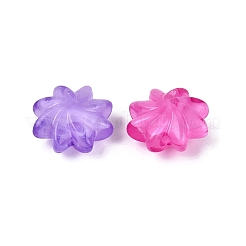 Perles acryliques transparentes bicolores&nbsp;OACR-Q199-29