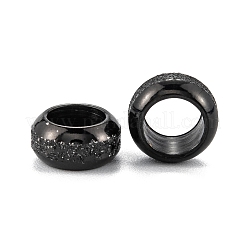Perline europee in acciaio inossidabile satinato 201&nbsp;LS-STAS-B020-13EB