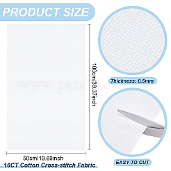Tessuto per punto croce in cotone da 16 ct&nbsp;DIY-WH0021-13B