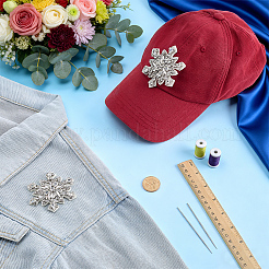 2 pieza de accesorios de adorno para coser con rhinestone de PVC&nbsp;DIY-FG0010-67