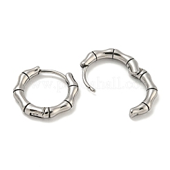Orecchini a cerchio in acciaio chirurgico inossidabile 316&nbsp;EJEW-D096-19J-AS