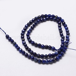 Natürlicher Lapislazuli Perlenstränge&nbsp;G-G736-22-4mm