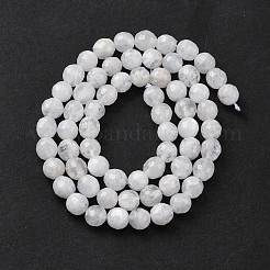 Brins de perles de pierre de lune arc-en-ciel naturel&nbsp;G-J403-04B-6mm