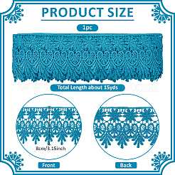 Blumenspitzenband aus Polyester&nbsp;OCOR-WH0105-156B