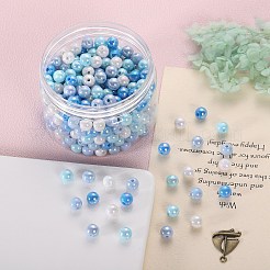 400pcs 4 Farben undurchsichtige Acrylperlen&nbsp;MACR-SZ0001-79D