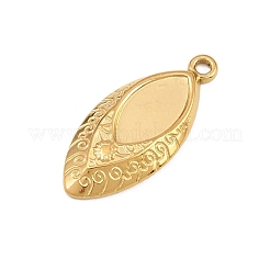 Cabochon-Fassungen für Anhänger aus Edelstahl 304&nbsp;SA-CBA038A-04G