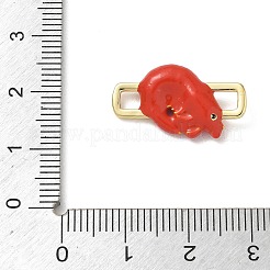 Ciondolo con connettori in ottone smaltato&nbsp;KK-CBA4231-01C-G