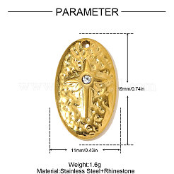 Strassanhänger aus Edelstahl 304&nbsp;STAS-OY009-94G