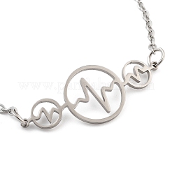 Bracciali a maglie in acciaio inossidabile anti-ossidazione per donne e uomini&nbsp;STAS-Z061-01P-07