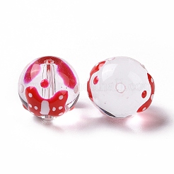 Perles en verre transparentes&nbsp;LAMP-B021-03A-03