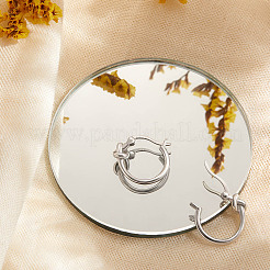 925 orecchini a cerchio in argento sterling rodiato&nbsp;JE899A