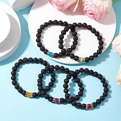 7 Stück Chakra-Edelstein-Stretch-Armband-Set&nbsp;BJEW-JB11023