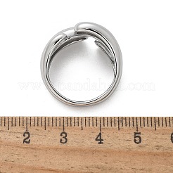 Manschettenringe aus Edelstahl 304 für Damen&nbsp;RJEW-A063-01F-P