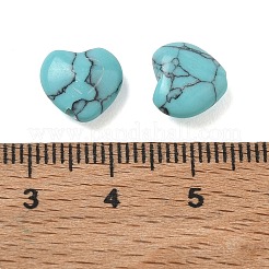 Perles turquoise synthétiques teintes&nbsp;GG-CBA391B-01A