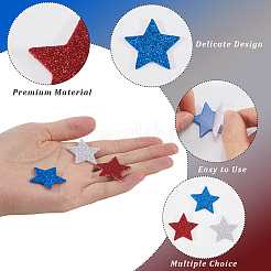 180 Stück 3 Farben Eva Glitzerpulver-Aufkleber&nbsp;DIY-SP0001-82