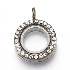 Legierung magnetische Medaillon Anhänger&nbsp;PALLOY-T052-21