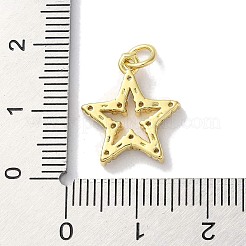 Gestell Messing micro ebnen Zirkonia Anhänger&nbsp;KK-Z039-23G
