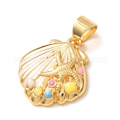 Laiton avec pendentifs en émail&nbsp;CU-CBA65F0-06G