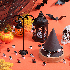 30 Stück 3 Farben Halloween-Legierungsanhänger&nbsp;FIND-SC0010-39
