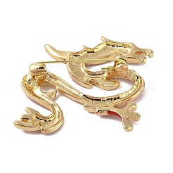 Épingles en alliage émaillé en forme de dragon&nbsp;JEWB-M046-06A-02G