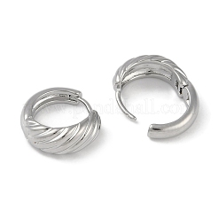 Boucles d'oreilles en laiton de cercle pour les femmes&nbsp;EJEW-L292-002P